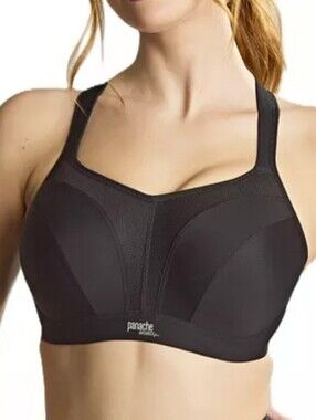 Panache Black Boundless High Impact Lightly Padded Wireless Sports Bra.